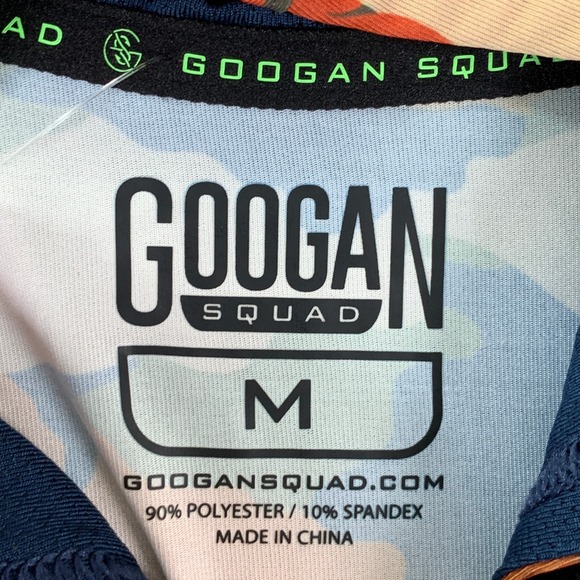 Googan Squad Camo Hoodie Men Medium Ingonito Orange Performance Fishing NEW - Picture 2 of 8